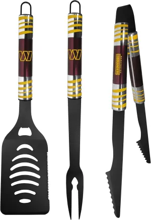 Siskiyou Sports NFL Washington Commanders 3 pc Black Tailgater BBQ Set, One Size