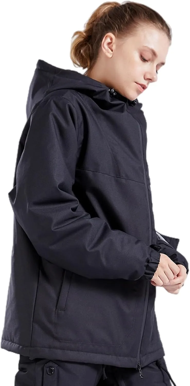 Ski Jacket Women Waterproof Winter Snow Coats With Hooded Skiing Snowboard Jacket Windproof
