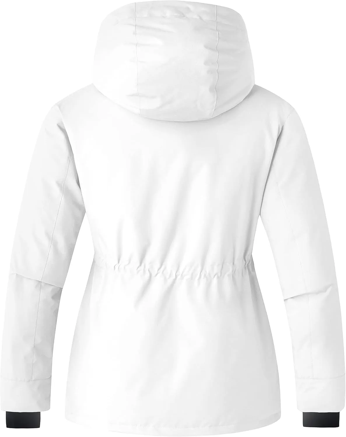 Skieer Women's Waterproof Ski Jacket Hooded Fleece Winter Jacket Warm Snow Coat