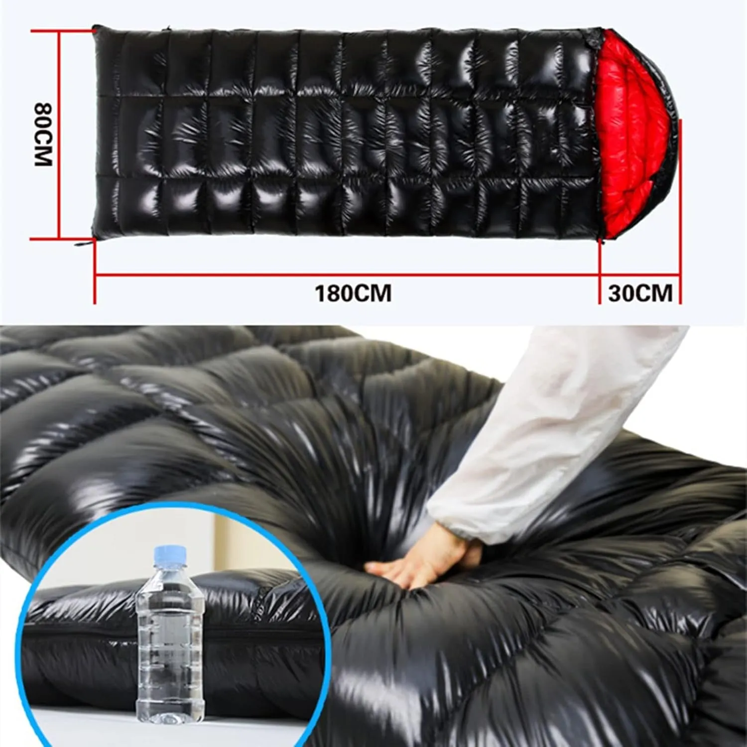 Sleeping Bag Designs Synthetic Fill Down Outdoor Camping Sleeping Bag for Hiking Waterproof