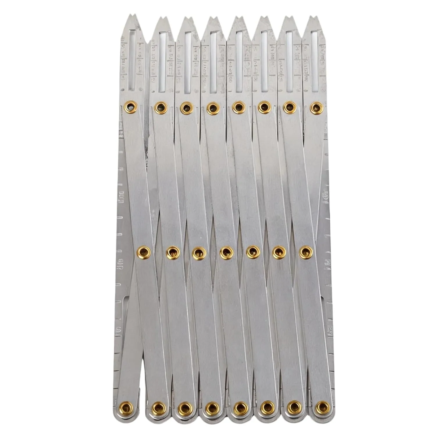 Sliding Aluminum Sewing Gauge, Expanding Button Spacing Device, Multi-Function Measuring Tool for Crafts and Curtains, Precise Gauge for Equal Spacing, Button Placement Quilting Tool