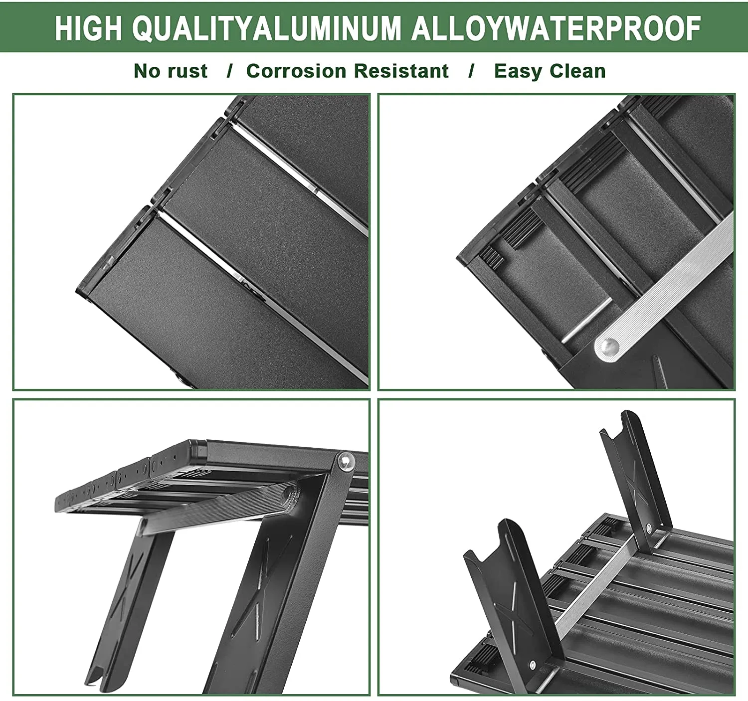 Small Picnic Table Folding Tables Aluminium for Camping Hiking Beach Travel Portable Ultralight Compact Mini Camping Table