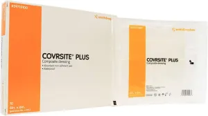 Smith and Nephew Inc Covrsite Plus Waterproof Composite Dressing 6" x 6", Adhesive, Extensible, Conformable (Box of 10 Each)