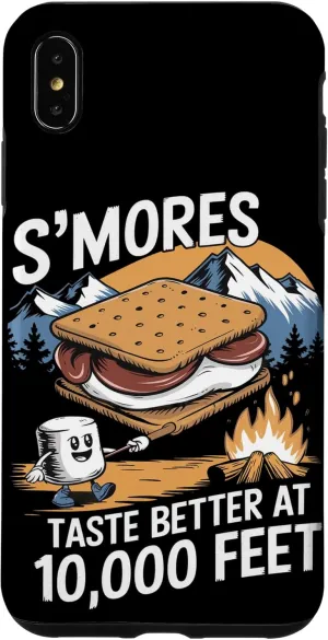 S’mores Taste Better at 10,000 Feet Alpine Camping Case for iPhone XS Max