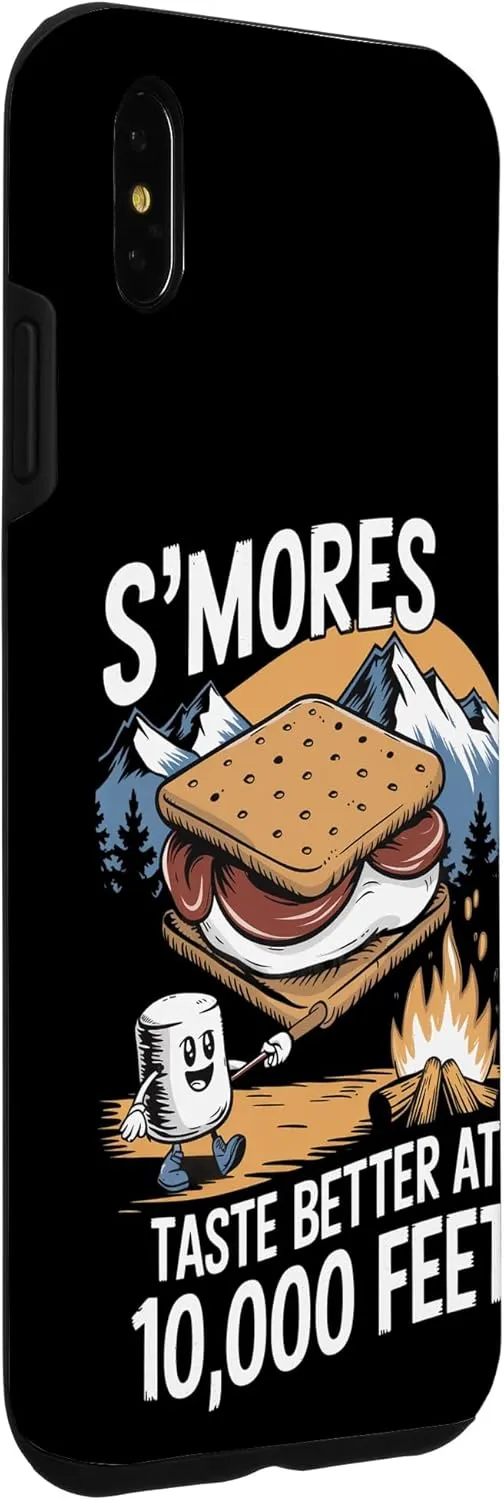 S’mores Taste Better at 10,000 Feet Alpine Camping Case for iPhone XS Max