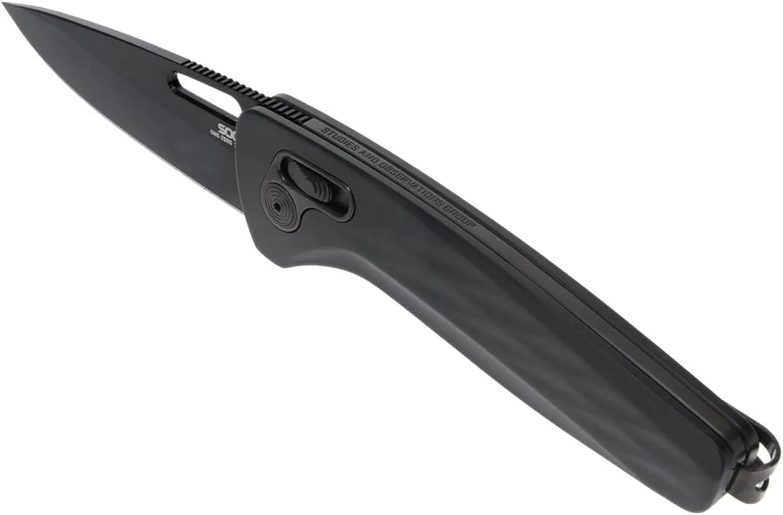 SOG One-Zero XR Easy-Opening Daily Carry Folding Knives with Aircraft-Grade Aluminum Handle | CRYO CPM S35VN Steel Blade