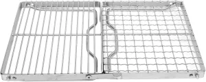 Sorandy Folding Camping Grill - Stainless Steel Camping Grill Backpacking Grill Portable BBQ Grill Camping Grates for Outdoor Cooking Backpacking Hiking Picnics