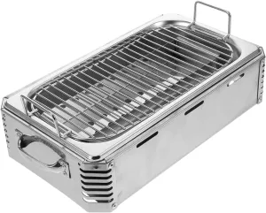 Stainless Steel Barbecue Grill Outdoor Grill Charcoal Drawer Style Bbq Portable