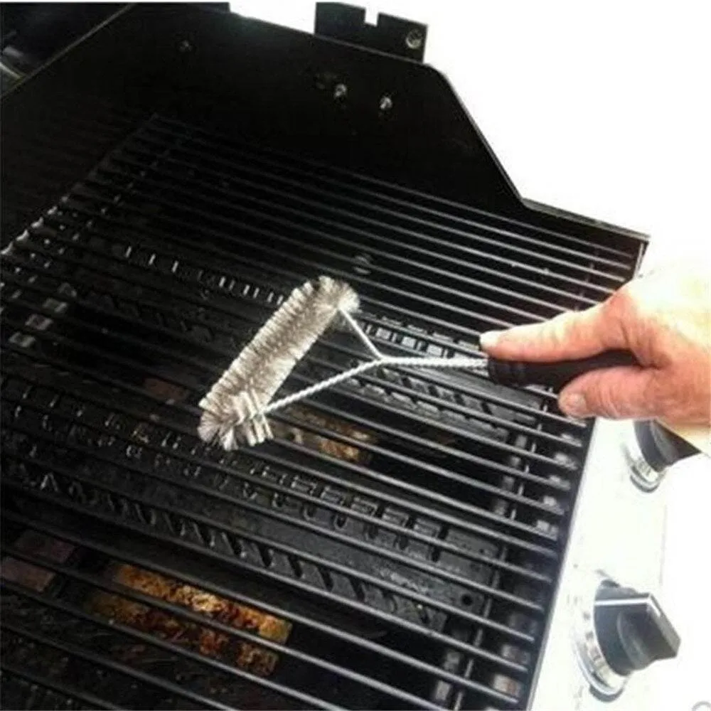 Stainless Steel BBQ Grill Brush - Heavy Duty Cleaner for Grills