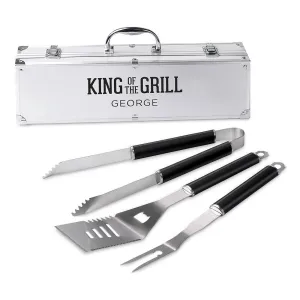 Stainless Steel BBQ Tools Grill Set - King Of The Grill