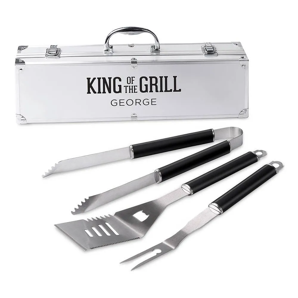 Stainless Steel BBQ Tools Grill Set - King Of The Grill