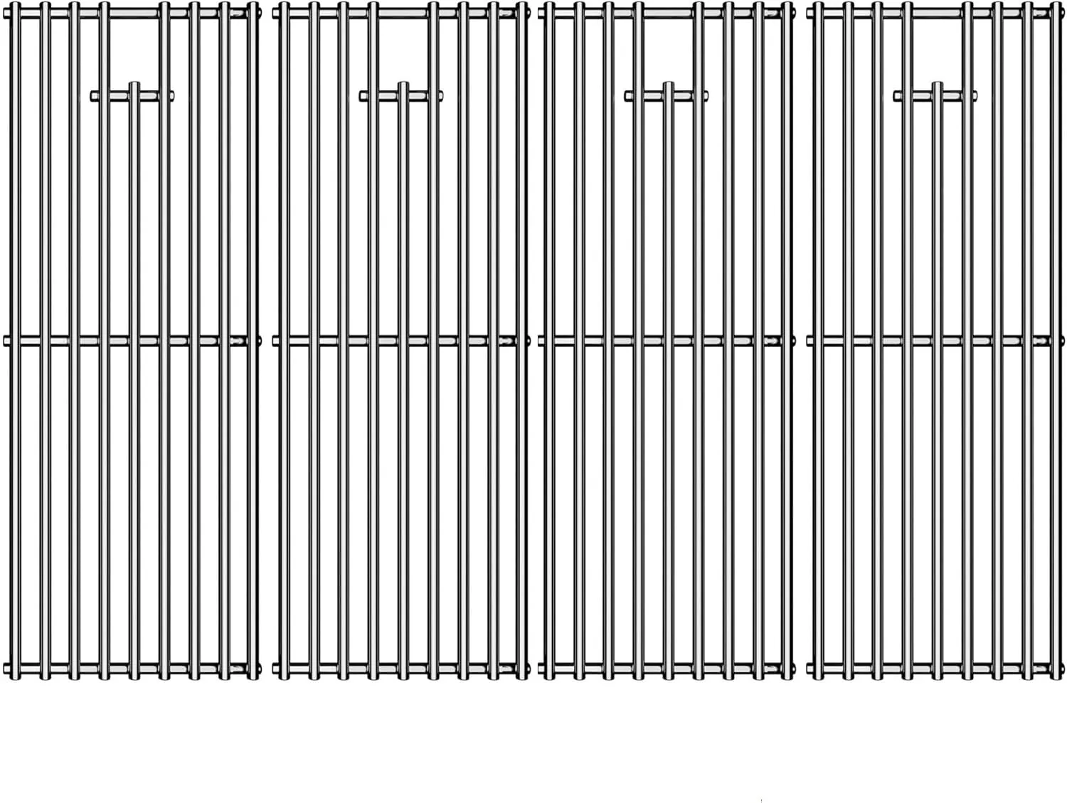 Stainless Steel Cooking Grill Grates Replacement for 16517 Bull BBQ Angus, Brahma, Lonstar Select, Outlaw Steer Premium, Lonestar Select, 7 Burner Premium, 19.25" x 30"