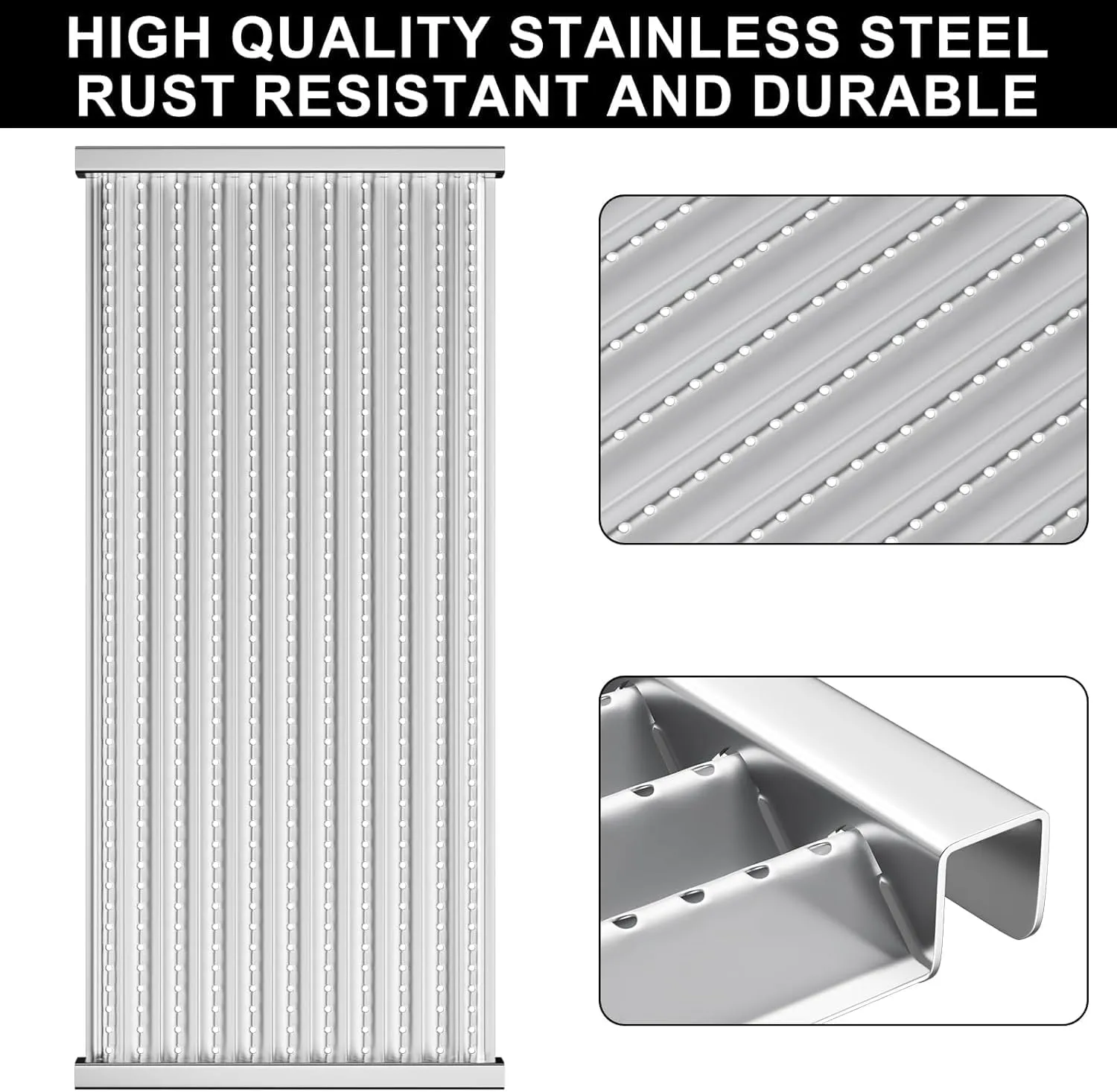 Stainless Steel Emitter Plates for Charbroil Commercial TRU-Infrared G466-2400-W1 463242516 466242515 463367516 463367016 466242615 463243016Parts, Replacement Parts for Charbroil 463242515