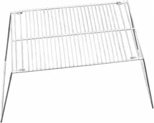 Stainless Steel Folding Bbq Grill Portable Mini Barbecue Rack Grilling Tray Park Grill Basket Barbecue Accessories