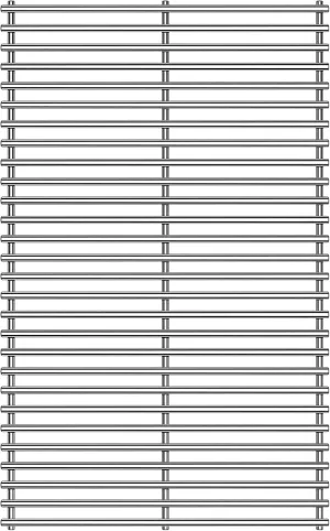 Stainless Steel Grill Grate Replacement for Charmglow Grill Parts,21 11/32" Cooking Grid for Select Gas Grill Models by Arkla, for Kenmore Grill Grate
