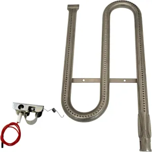 Stainless Steel Pipe Burner (Left) with Electrode for Ducane Grills