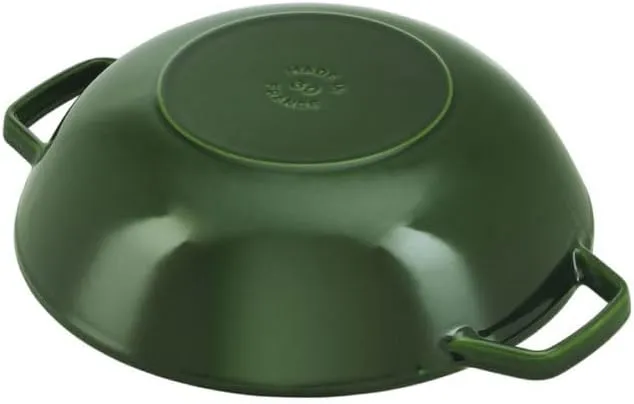 STAUB Cast Iron, Wok, Basil, 30 cm