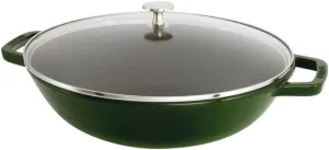 STAUB Cast Iron, Wok, Basil, 30 cm