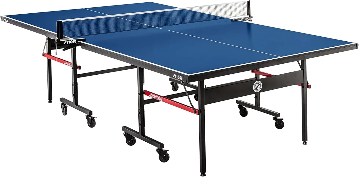 STIGA Advantage Series Ping Pong Tables - 13, 15, 19, and 25mm Tabletops - Quickplay 10 Minute Assembly - Playback Mode - Recreational to Tournament Level