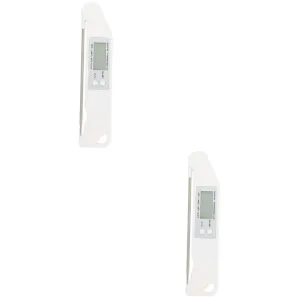 STOBAZA 2 Pcs Digital Meat Thermometer Instant Read BBQ Kitchen Thermometer for Cooking
