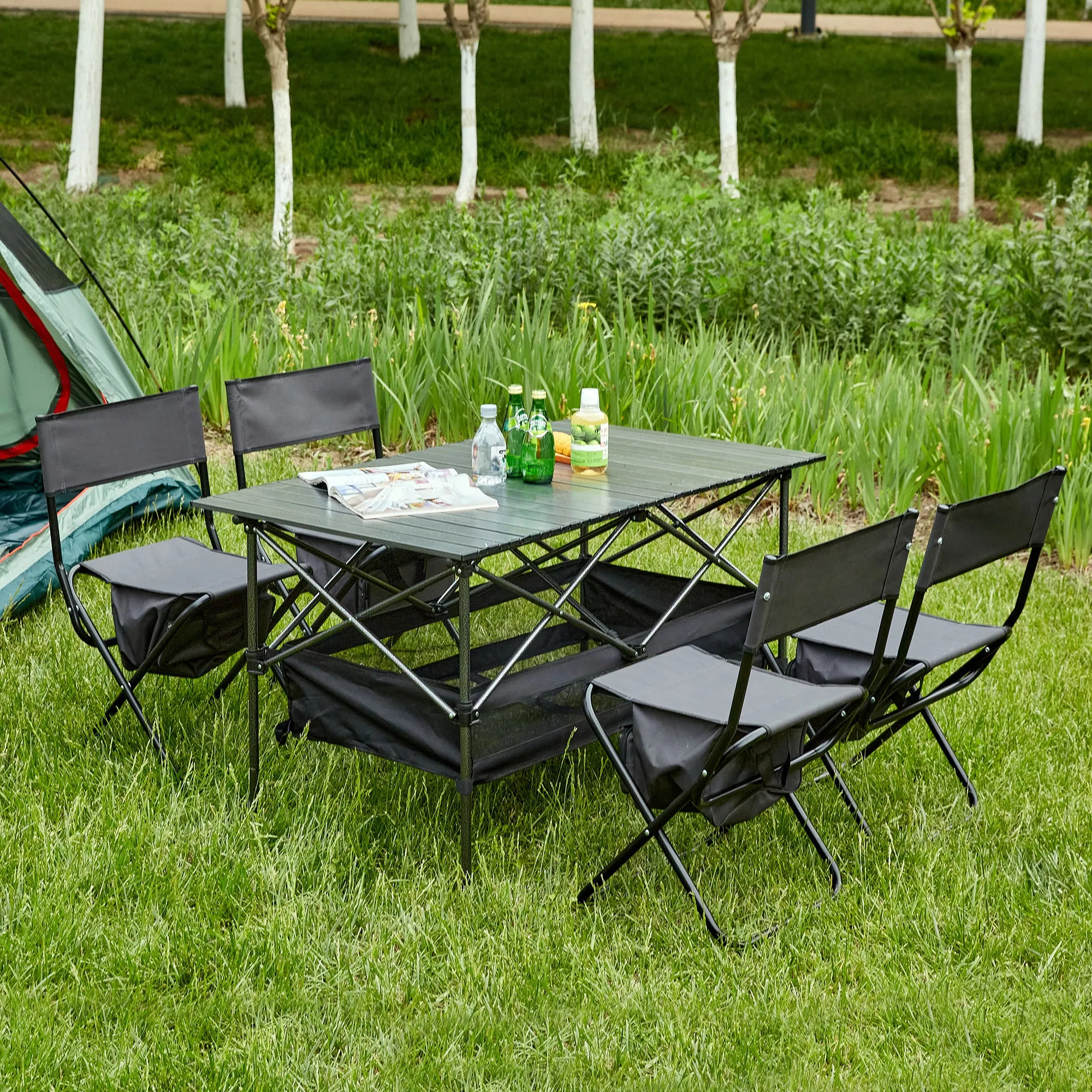 Streamdale Portable Folding Outdoor Table and Chair Set