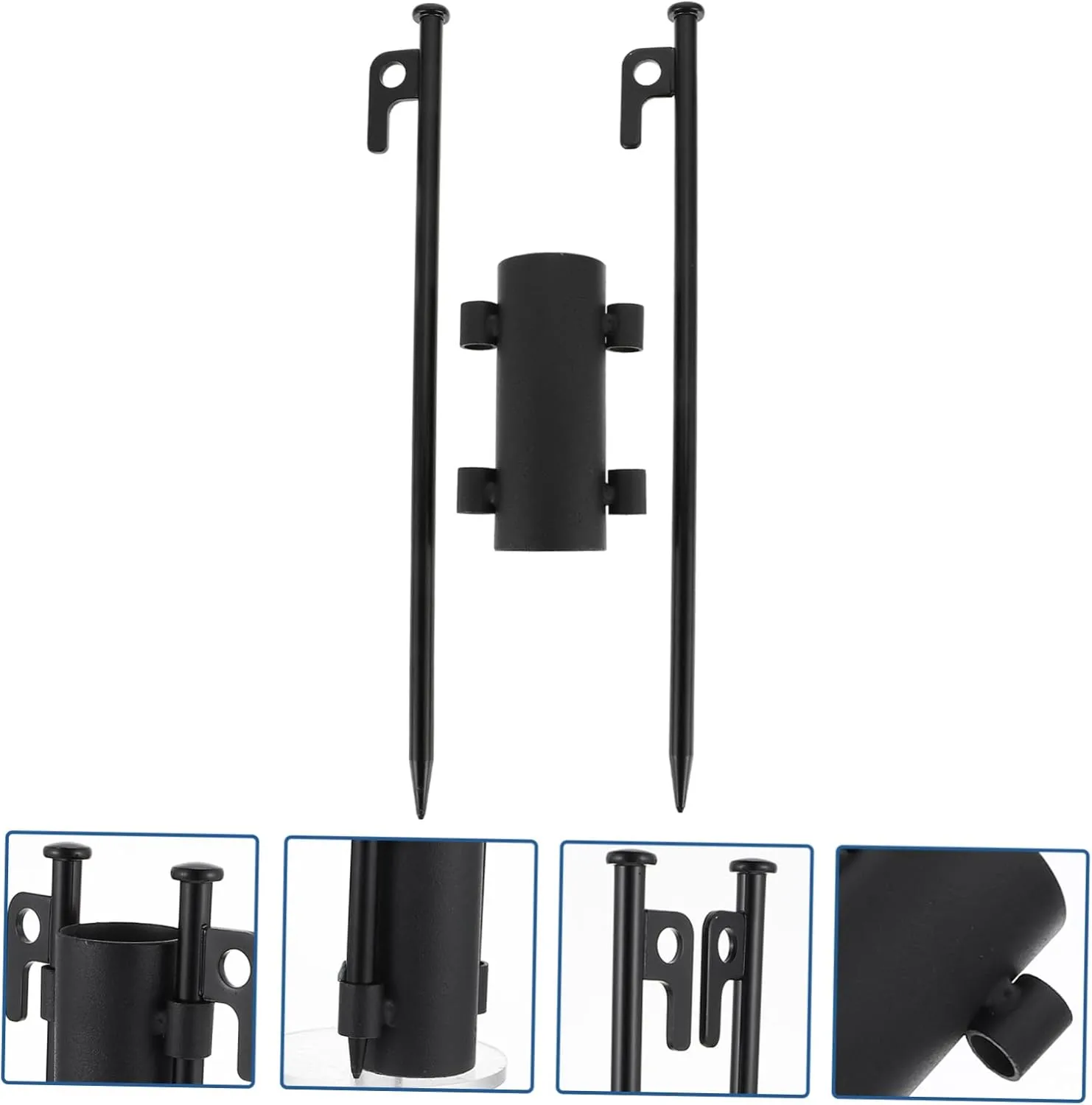 Sturdy Umbrella Holder for Camping Tarp Pole Holder Tent Stakes Easy Mounting Windproof Design