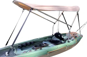 Sun Shade Canopy for Fishing Kayak - Perfect Bimini Top/Umbrella for Kayaking, Canopy Awning/Shade to Block UV and Heat Rays and Rain Protection by Cypress Rowe Outfitters
