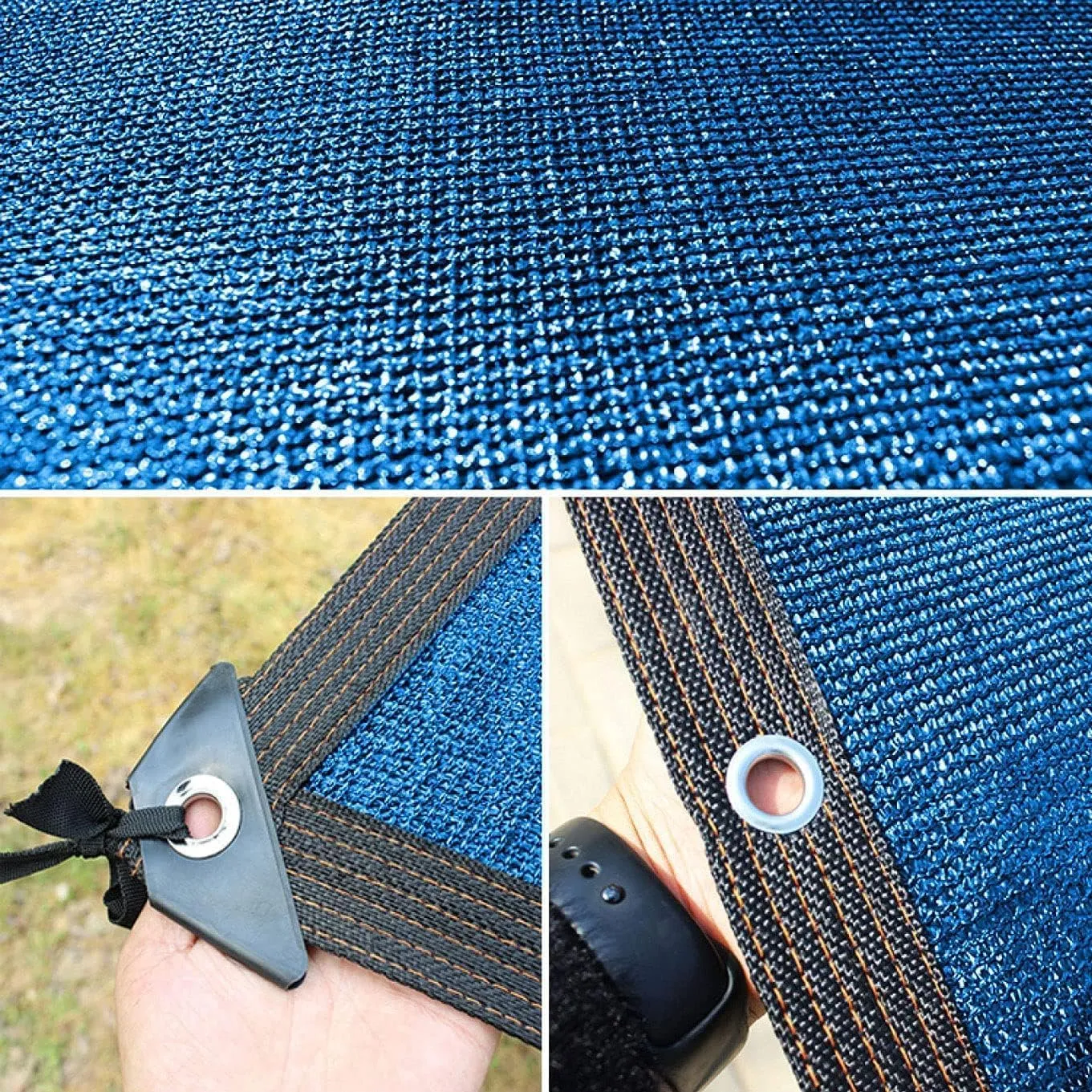 Sun Shade Cloth 6.5 Ft x 20 Ft 90% UV-Blocking Net Shade for Plant Cover, Shade Netting for Greenhouse, Barn, Chicken Coop,Dog Kennel Outdoor,Canopy, Pools, Garden Shade Mesh Net Blue