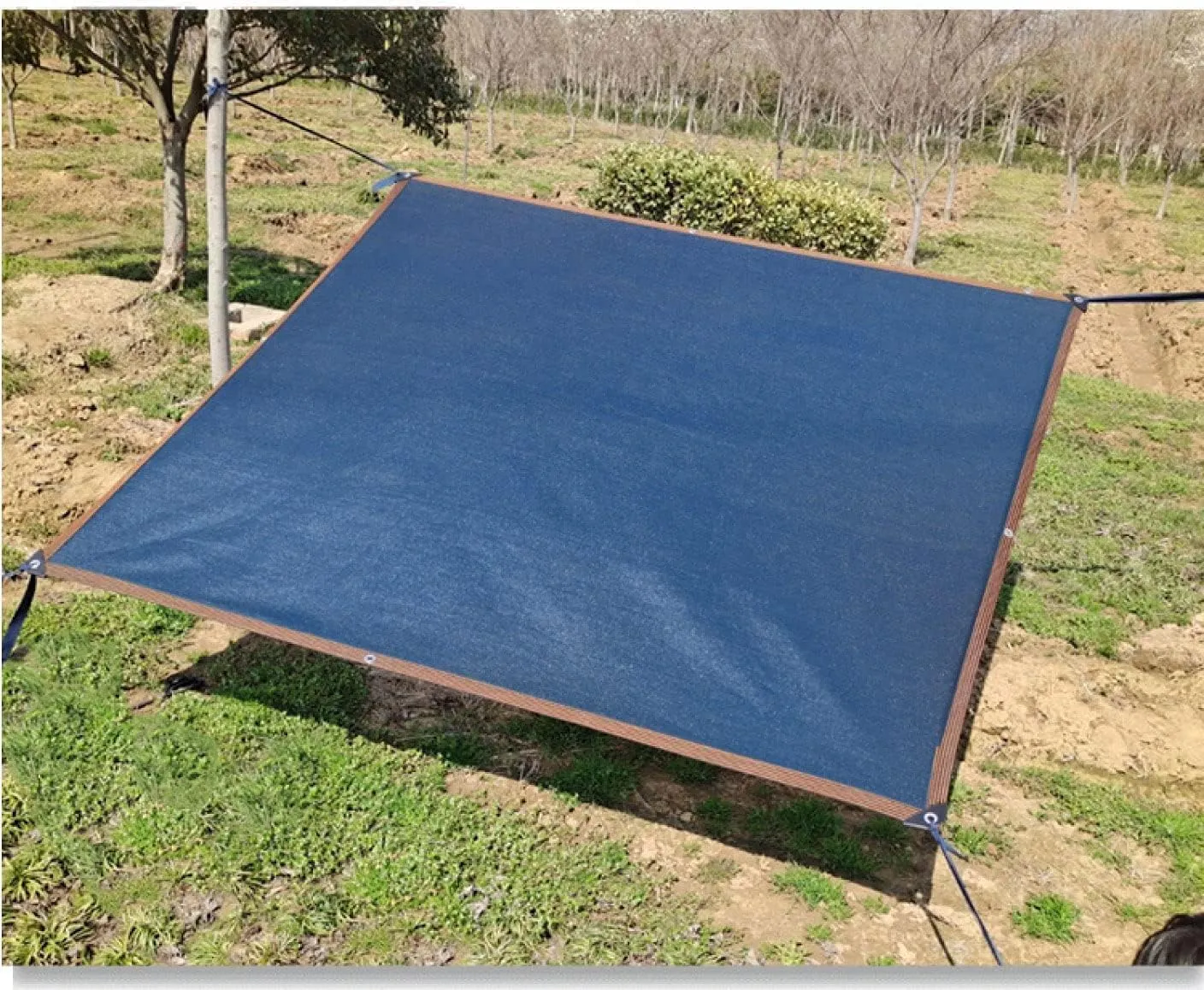 Sun Shade Cloth 6.5 Ft x 20 Ft 90% UV-Blocking Net Shade for Plant Cover, Shade Netting for Greenhouse, Barn, Chicken Coop,Dog Kennel Outdoor,Canopy, Pools, Garden Shade Mesh Net Blue