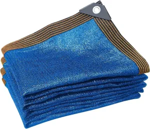 Sun Shade Cloth 6.5 Ft x 20 Ft 90% UV-Blocking Net Shade for Plant Cover, Shade Netting for Greenhouse, Barn, Chicken Coop,Dog Kennel Outdoor,Canopy, Pools, Garden Shade Mesh Net Blue