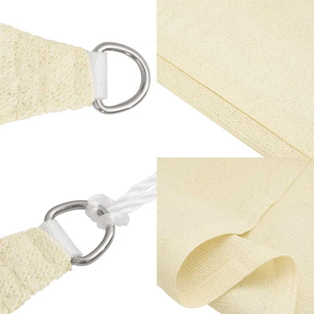 Sun Shade Sail 10' x 20' Cream Rectangle Canopy Sail Shade Cover 95% UV Block Permeable Sunshade Outdoor for Patio Yard
