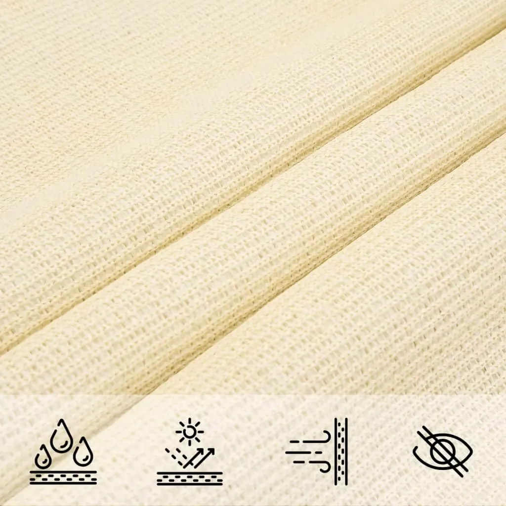 Sun Shade Sail 10' x 20' Cream Rectangle Canopy Sail Shade Cover 95% UV Block Permeable Sunshade Outdoor for Patio Yard