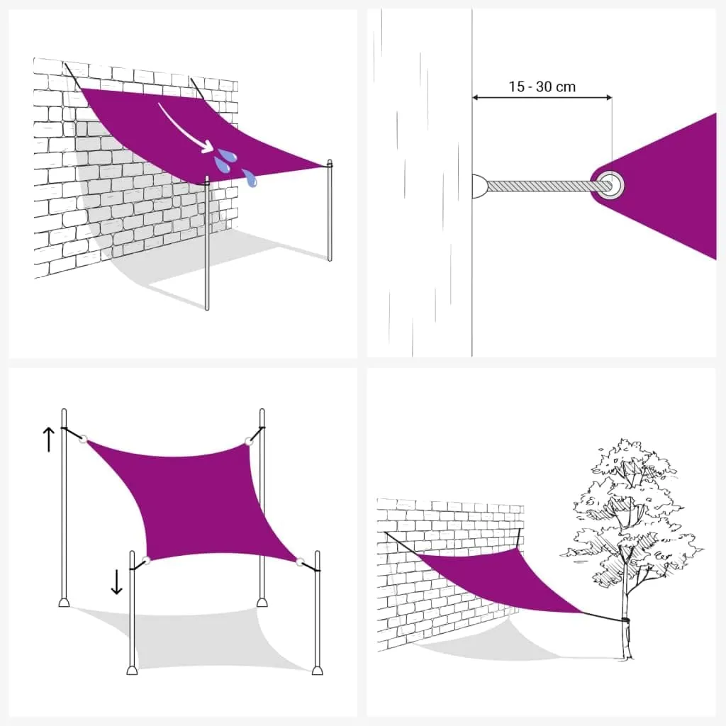 Sun Shade Sail 10' x 20' Cream Rectangle Canopy Sail Shade Cover 95% UV Block Permeable Sunshade Outdoor for Patio Yard