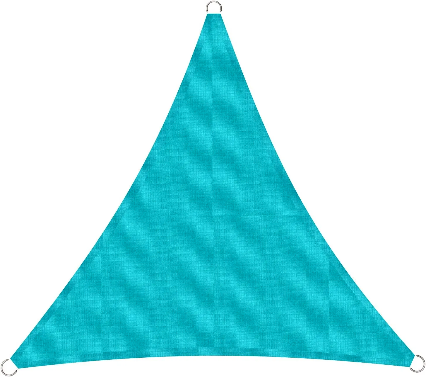 Sun Shade Sail 16'x16'x16' Waterproof Equilateral Triangle Heavy Duty UV Block Canopy Awning for Patio Backyard Lawn Garden Outdoor Activities, Turquoise