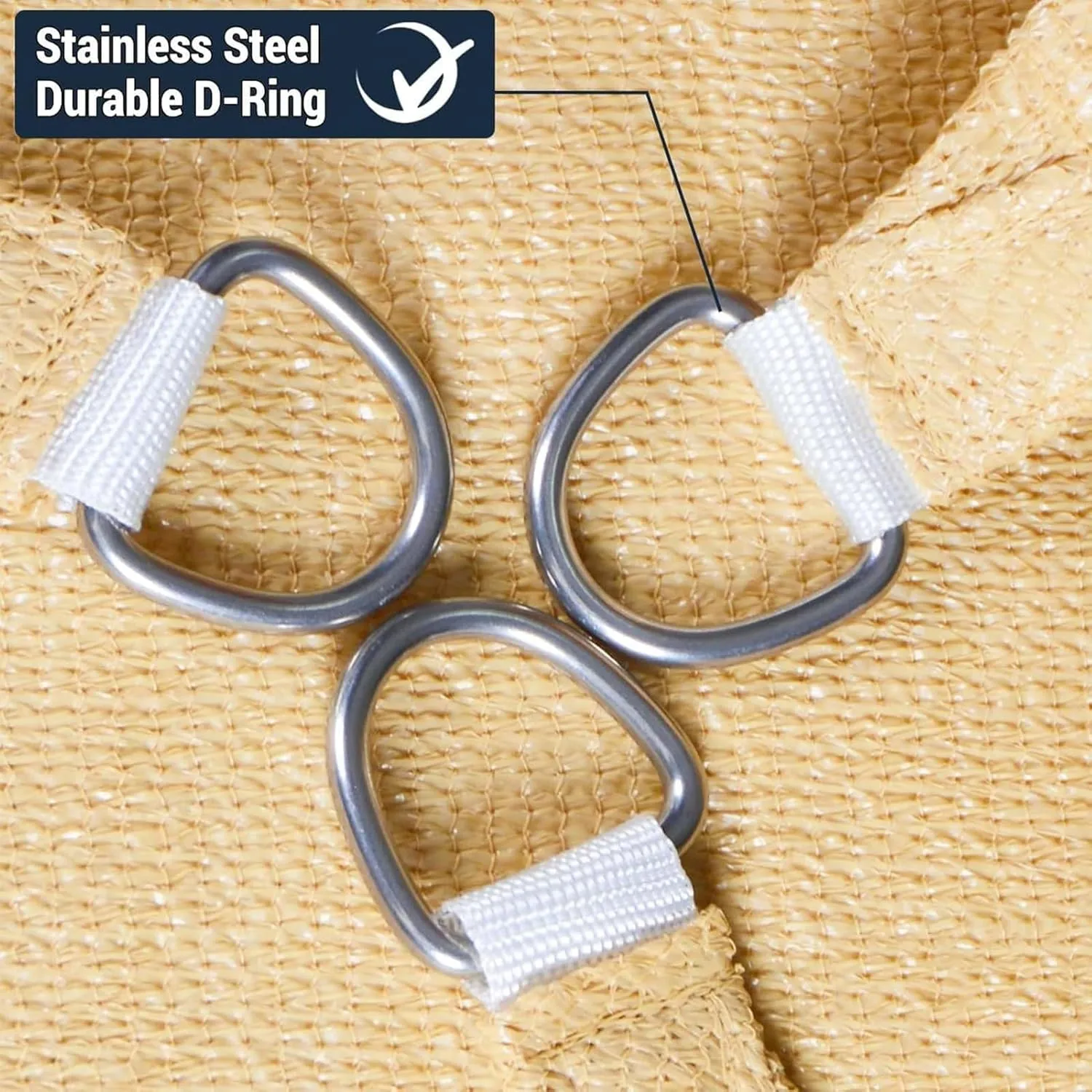 Sun Shade Sail Rectangle Beige Permeable Curved Edge Canopy Heavy Duty Sun Sail,Sun Shades for Patio Garden Pergola Backyard Outdoor Facility & Activities