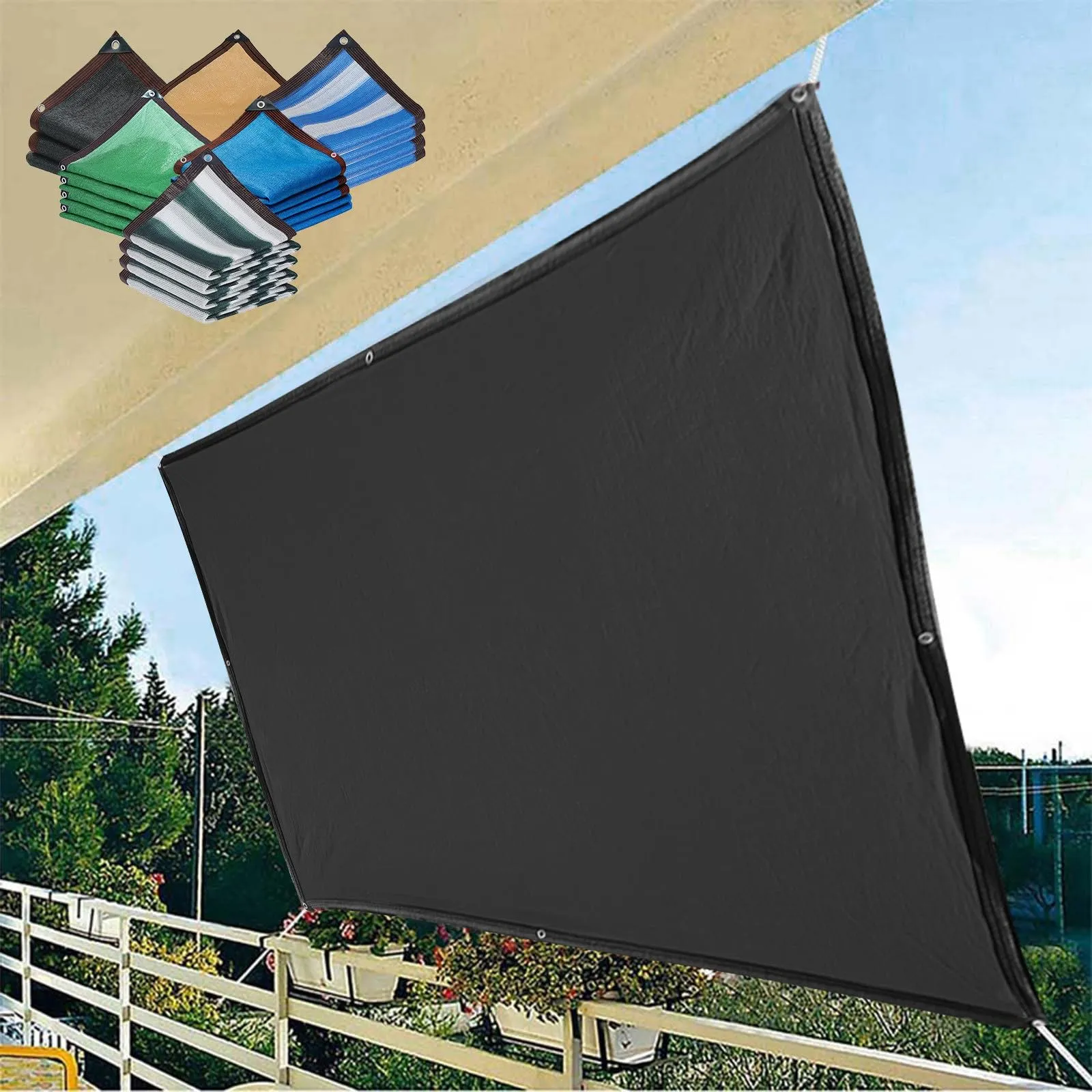 Sun Shade Sails Canopy, Sun Shades Outdoor Patio, Sun Protection Breathable Material Rectangle Shade Design for Patio, Garden, Pool, Courtyard, Backyard, Pergola #5