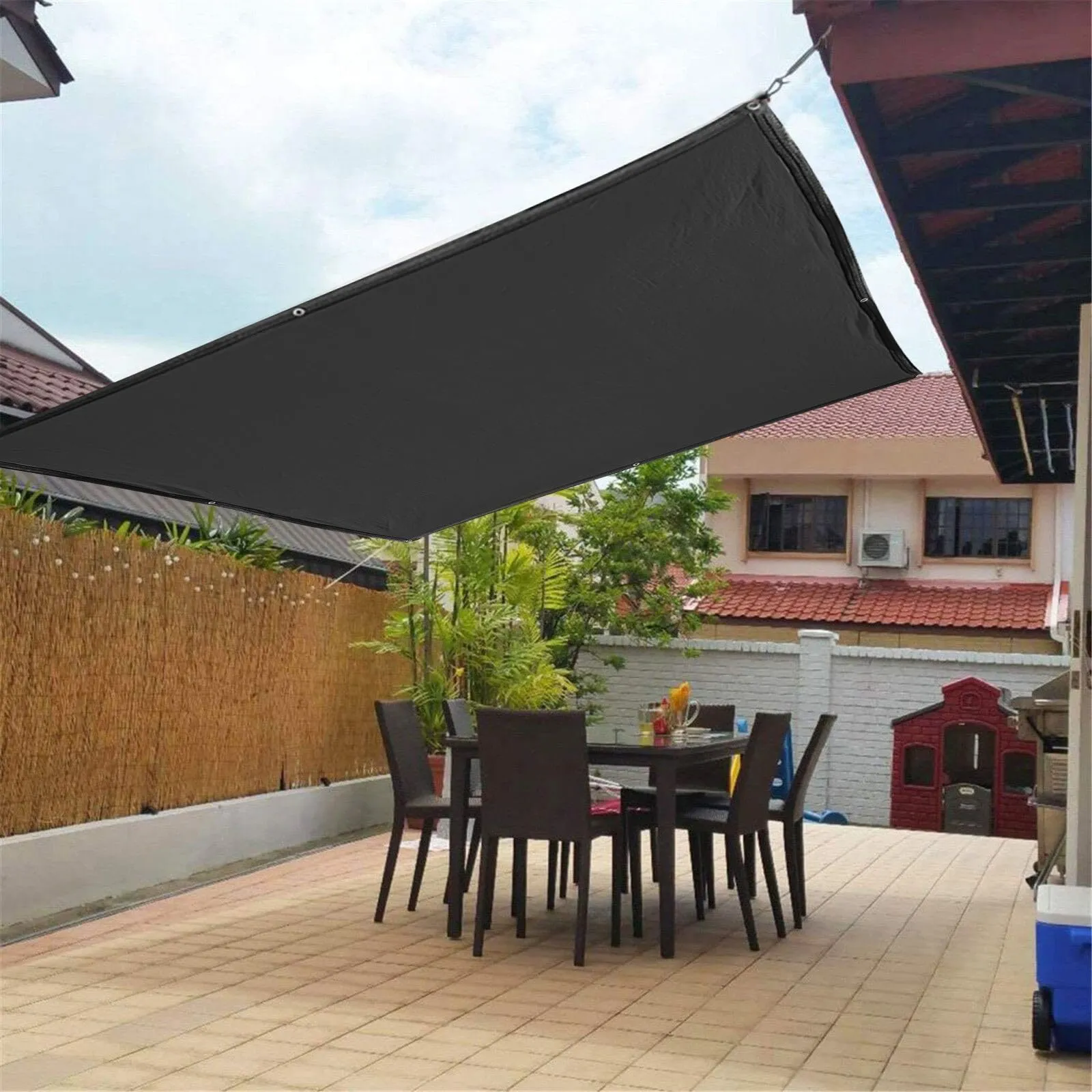 Sun Shade Sails Canopy, Sun Shades Outdoor Patio, Sun Protection Breathable Material Rectangle Shade Design for Patio, Garden, Pool, Courtyard, Backyard, Pergola #5