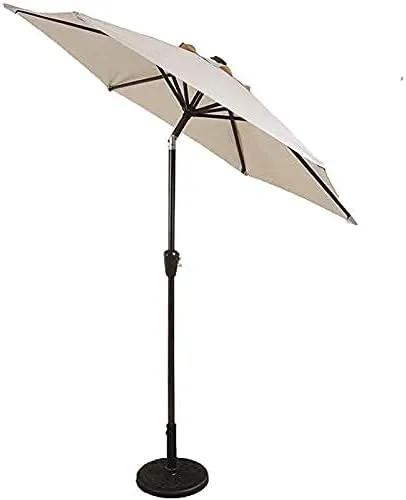 Sun Umbrella Garden Umbrella Outdoor Sun Shade for Beach/Pool/Patio,9ft / 2.7m Garden with Hand-crank Lift & Tilt,8 Sturdy Steel Ribs