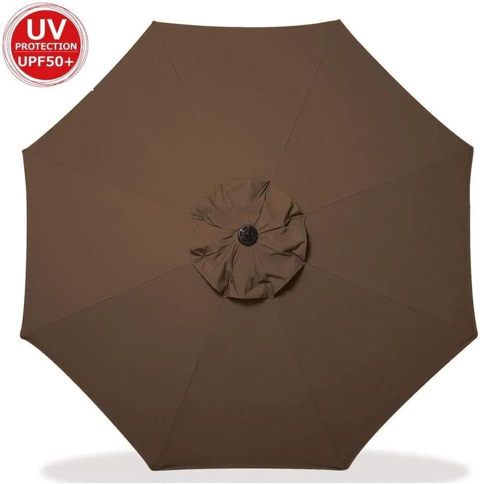 Sunbrella Fabric Umbrella Replacement Canopy Only for 9 feet 8 Ribs Outdoor Patio Umbrella UPF 50 
