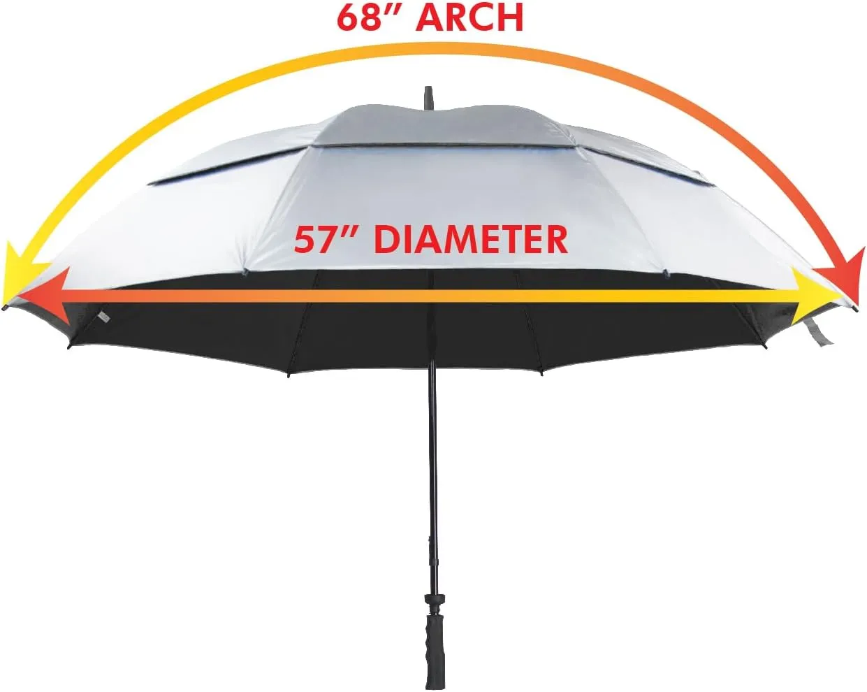 SunTek 68" UV Protection Wind Cheater Vented Canopy Umbrella