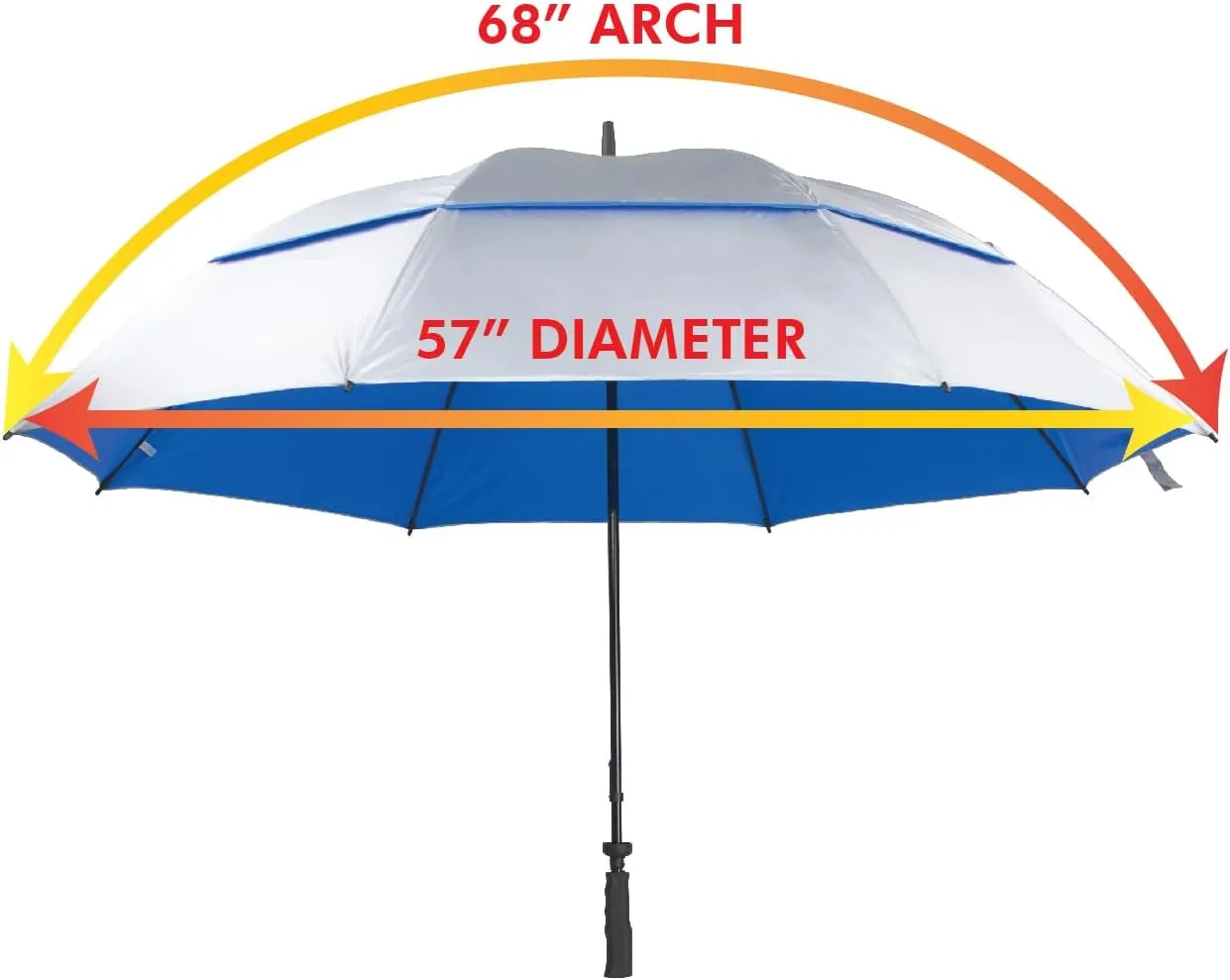 SunTek 68" UV Protection Wind Cheater Vented Canopy Umbrella