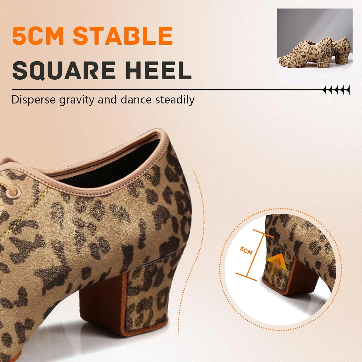 SWDZM Men&Women Ballroom Dance Shoes Low Heel Lace up Latin Salsa Practice Dancing Shoes