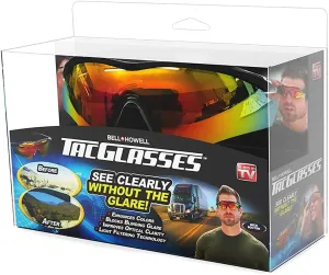 Tac Glasses Tac Polarized Sunglasses Sports Outdoor Sunglasses for Men/Women, Unisex, Military Eyewear Original As Seen On TV, New in Box (1 Pack)