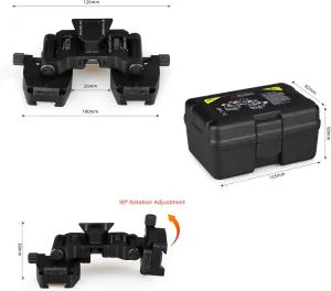 Tactical Aluminum Alloy Binocular Bridge Folding Arm Mount Bracket for PVS14 Dual Night Vision Mount