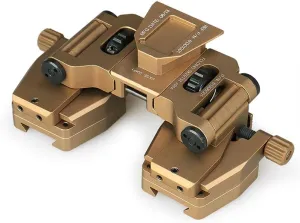Tactical Aluminum Alloy Binocular Bridge Folding Arm Mount Bracket for PVS14 Dual Night Vision Mount