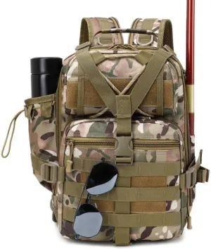 Tactical Backpack Military Molle Hiking 36-55L Outdoor mountaineering bag trekking tourist fishing camouflage