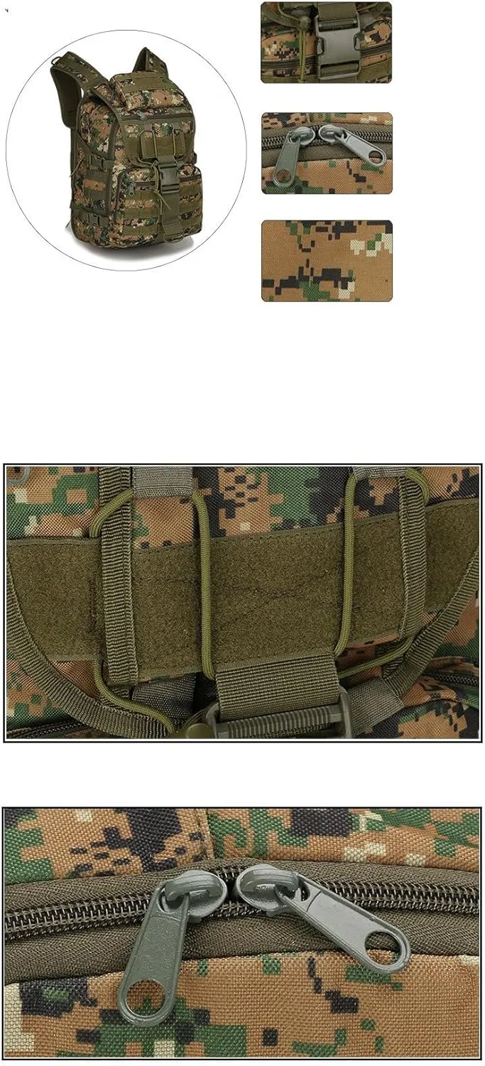 Tactical Backpack Military Molle Hiking 36-55L Tactical Bag Outdoor Camouflage Mountaineering Bag Digital Camouflage