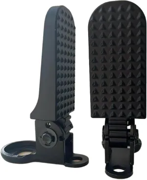 Taicle 1 Pair Foldable Bike Rear Pedals, Quick Release Aluminum Alloy Foot Pegs, Non-Slip Footrests for Mountain, City, E-Bikes & Folding Bicycles