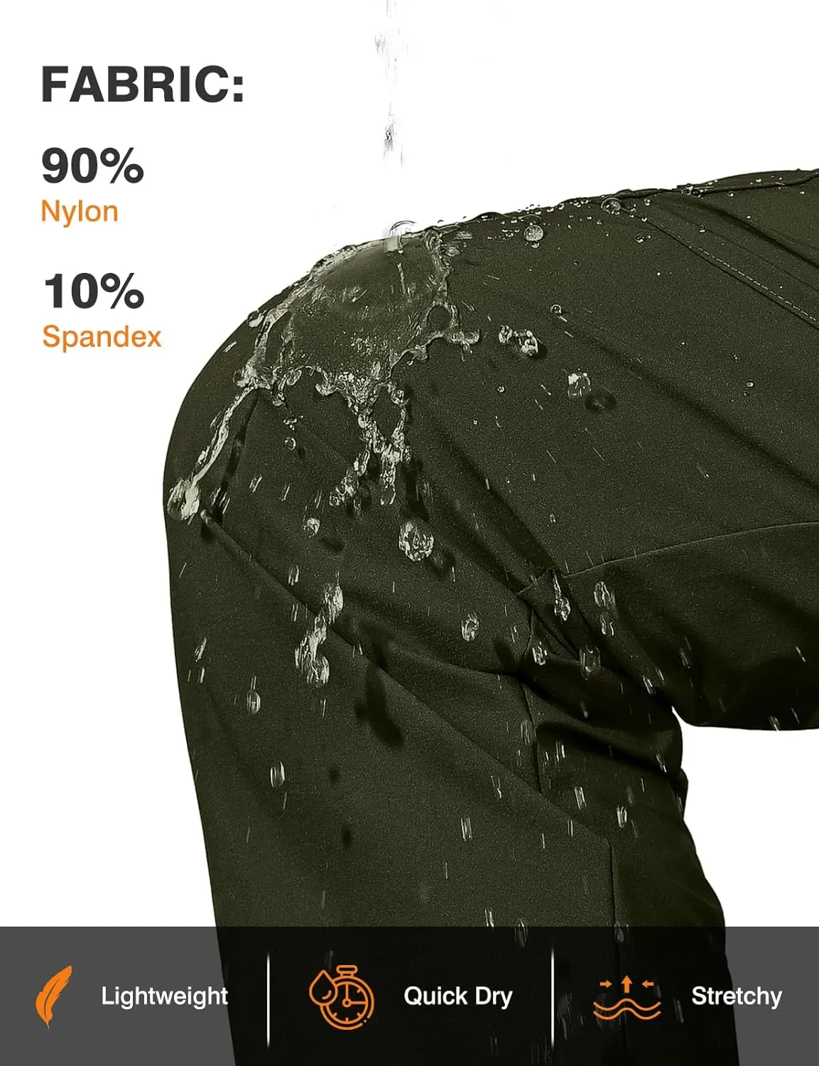 TBMPOY Women's Hiking Pants Water Resistant Lightweight Quick Dry Cargo Travel Fishing Work Camping Pant with 4 Pockets
