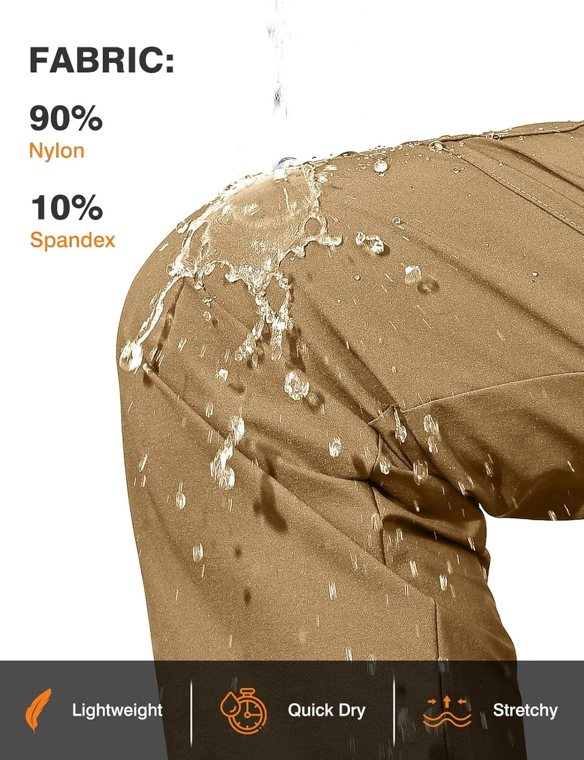 TBMPOY Women's Hiking Pants Water Resistant Lightweight Quick Dry Cargo Travel Fishing Work Camping Pant with 4 Pockets